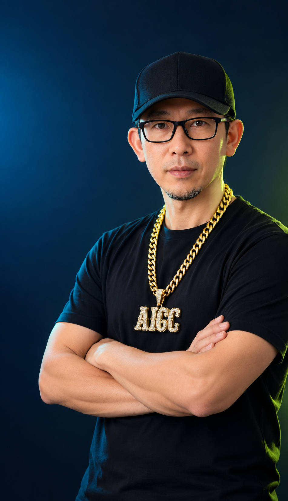 AIGC instructor standing with arms crossed